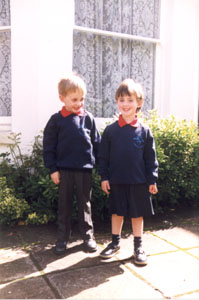 First day at primary school 1998